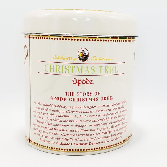 NEW Spode Christmas Tree Sentiment Mug/Cup & Gift Tin 9 oz. Porcelain Holly #1 - Picture 3 of 9